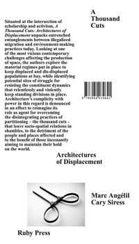 <span style='color: #3c3c3c;'>Marc Angeli / Cary Siress</span> <br><span style='font-style: italic; font-weight: bold;'>A Thousand Cuts. Architectures of Displacement</span>